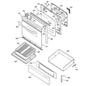 Kenmore 36272321002 door & drawer parts diagram
