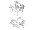 Kenmore 36261121891 door & drawer parts diagram
