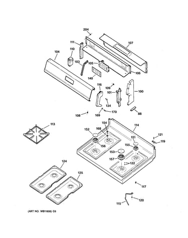 Control panel & cooktop