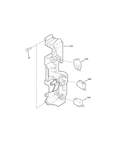 Latch board parts