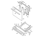 Kenmore 36261028894 door & drawer parts diagram