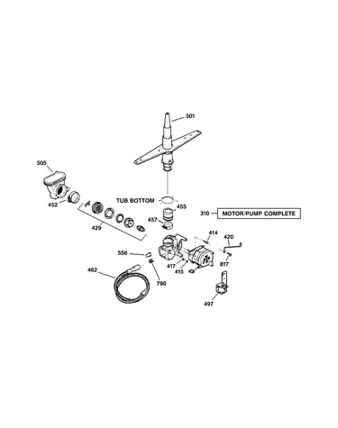 Motor-pump mechanism