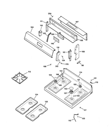 Control panel & cooktop