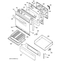 Kenmore 36272624302 door & drawer parts diagram