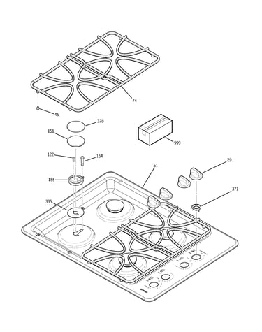 Control panel & cooktop