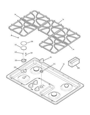 Control panel & cooktop