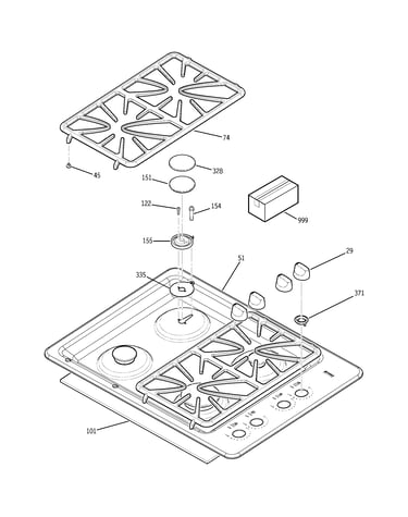 Control panel & cooktop