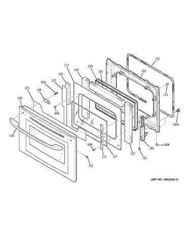 Door (model 911.49053202)