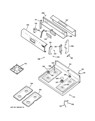 Control panel & cooktop