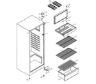 Kenmore 36369001991 cabinet diagram