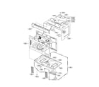 Kenmore 72185032011 oven cavity parts diagram