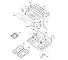 Kenmore 36274620300 control panel & cooktop diagram