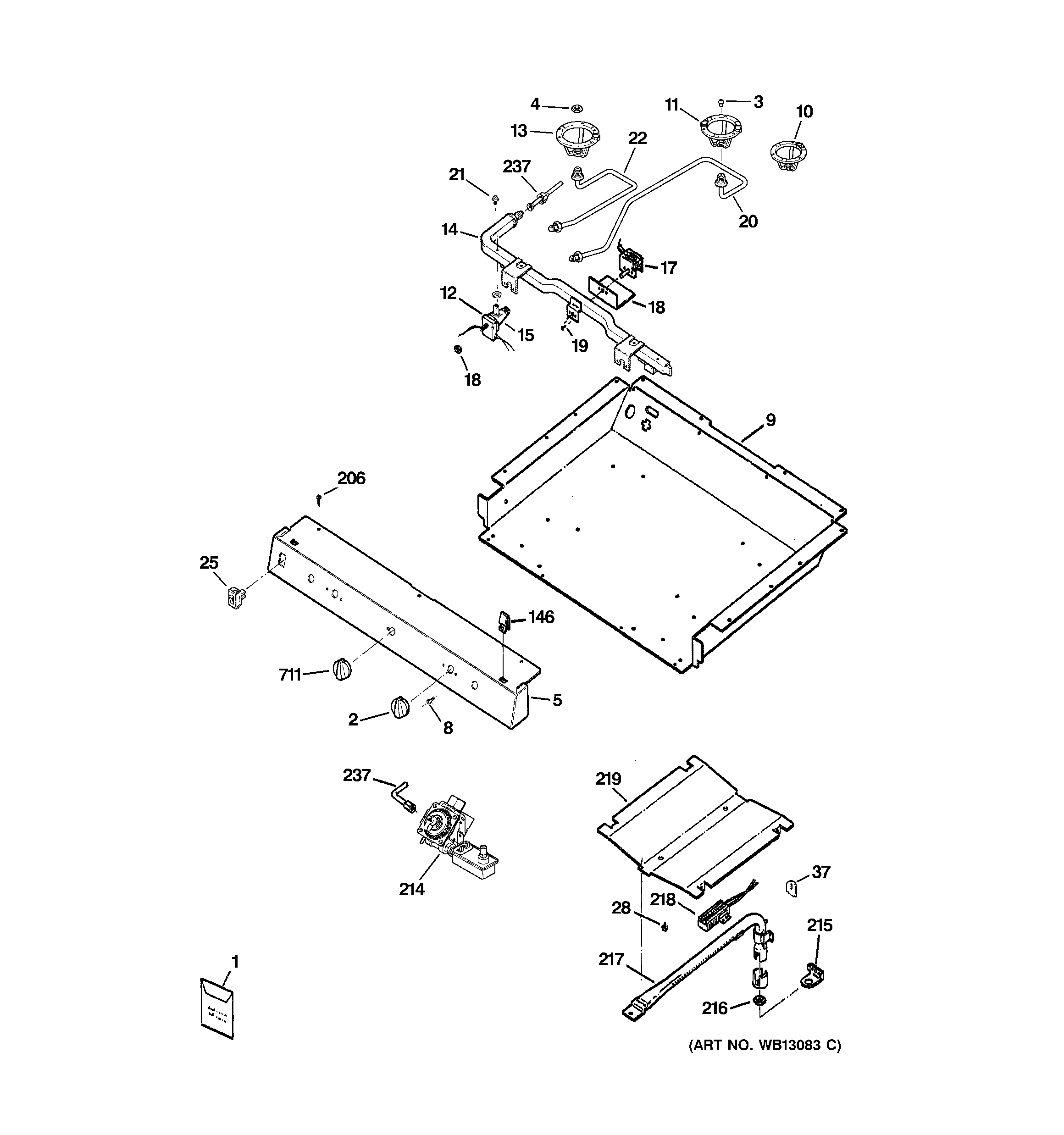 Gas & burner parts