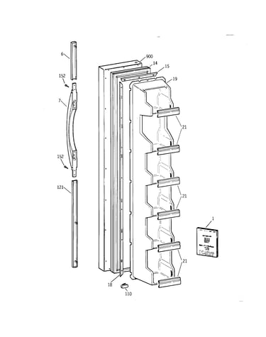 Freezer door