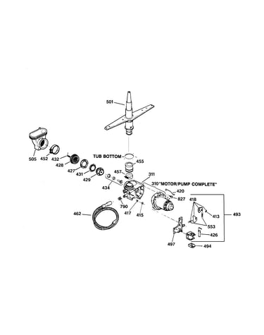 Motor-pump mechanism