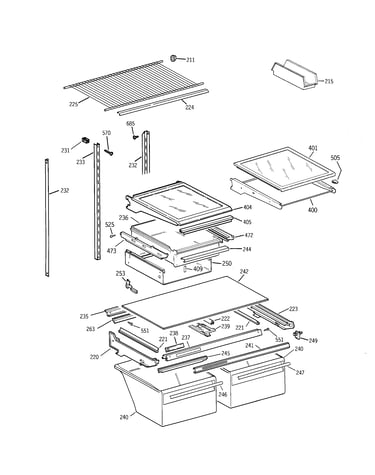 Shelf parts