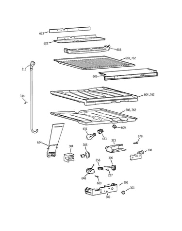 Compartment separator parts