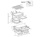 Kenmore 36369267990 shelf parts diagram