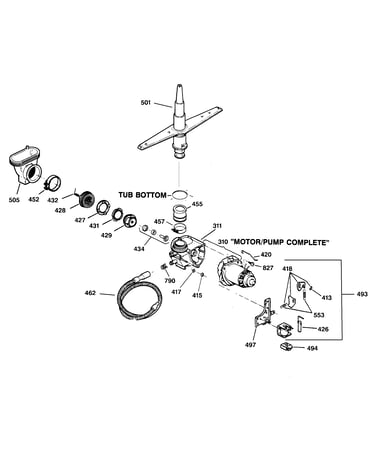Motor-pump mechanism