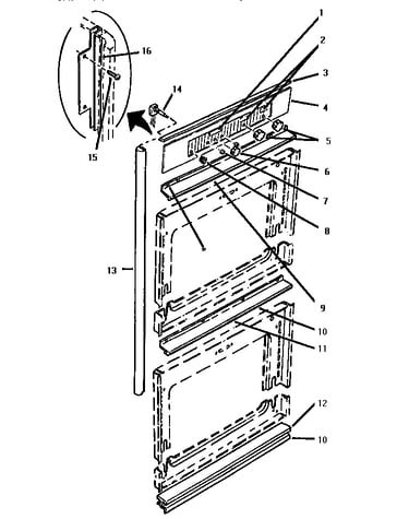Trims, deflector & control panel