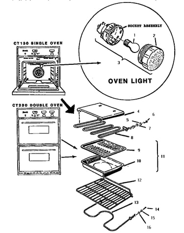 Removeable oven parts