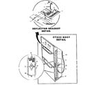 Thermador CT230 deflector bracket and body detail diagram