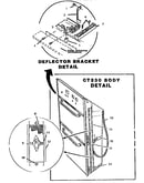 Deflector bracket and body detail