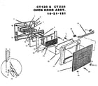 Thermador CT230 oven door assembly diagram