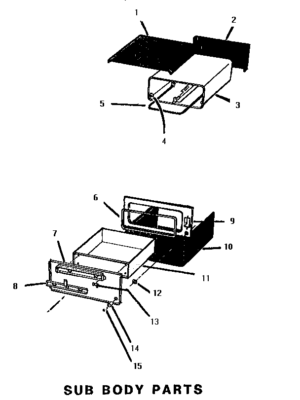 Body parts and heating element