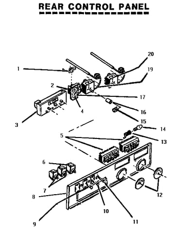 Rear control panel