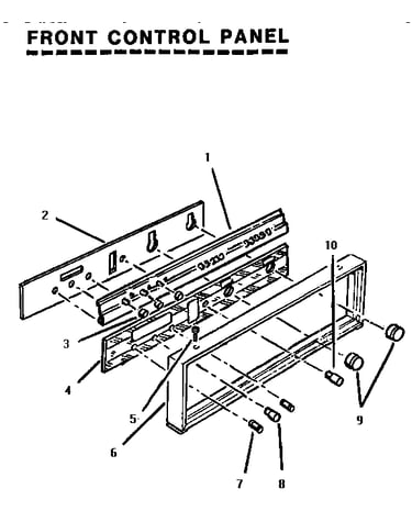 Front control panel