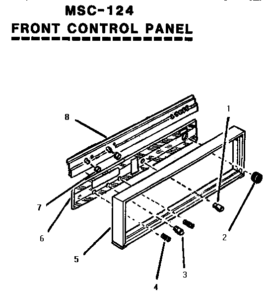 Front control panel (msc124)