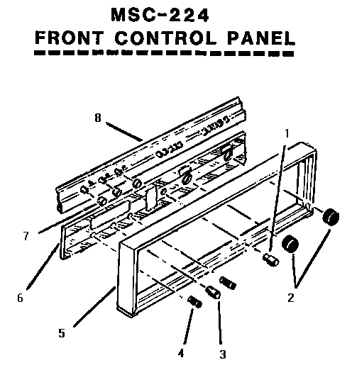 Front control panel (msc224)