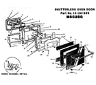 Thermador MSC224 shutterless oven door diagram