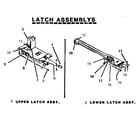 Thermador MSC224S latch assemblies diagram