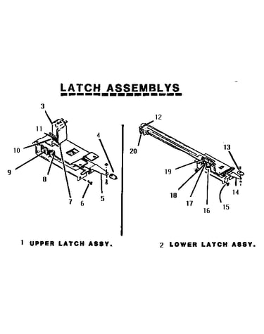 Latch assemblies