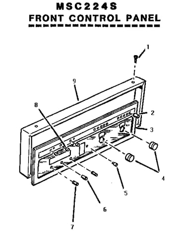 Front control panel
