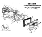 Thermador MSC224S shutterless oven door diagram