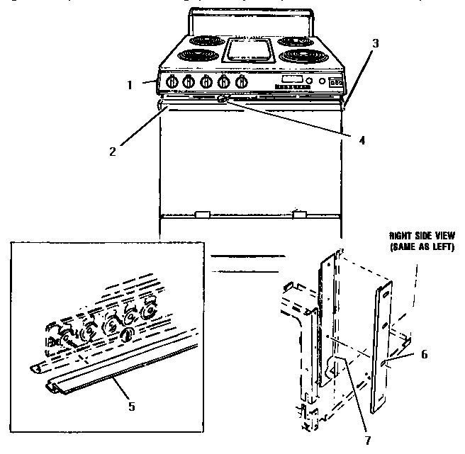 CONTROL PANEL & HEAT SHIELD