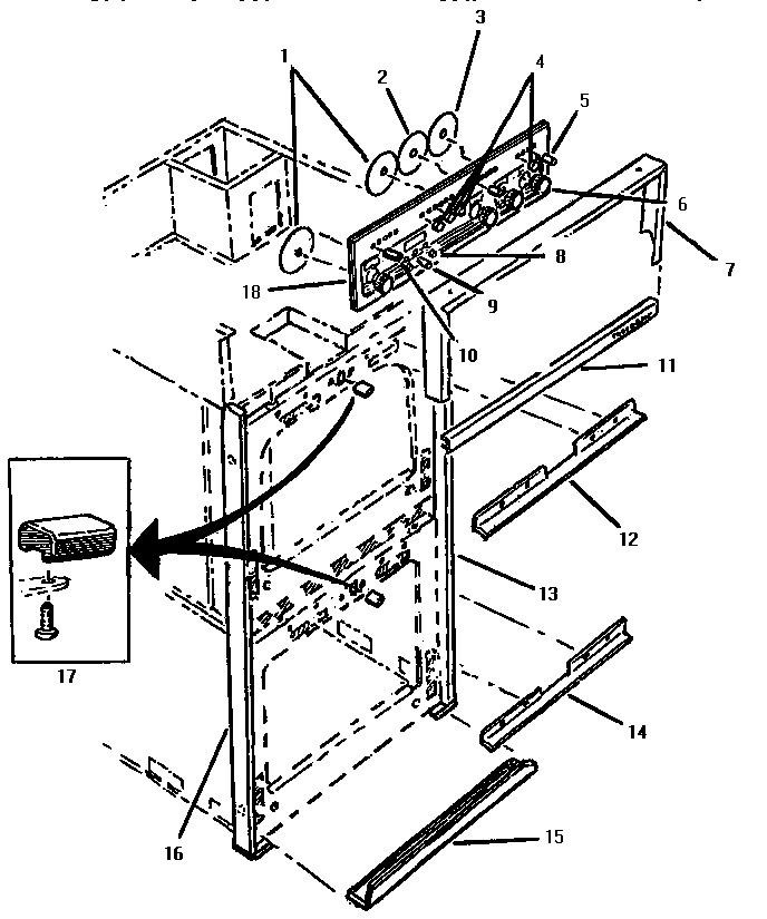 Trim, deflectors & control panel