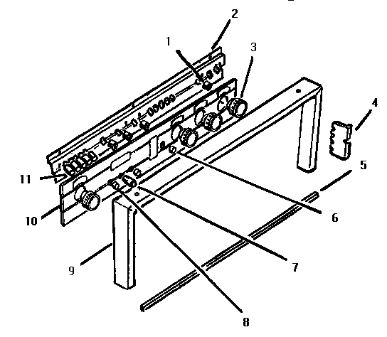 CONTROL PANEL, FRONT