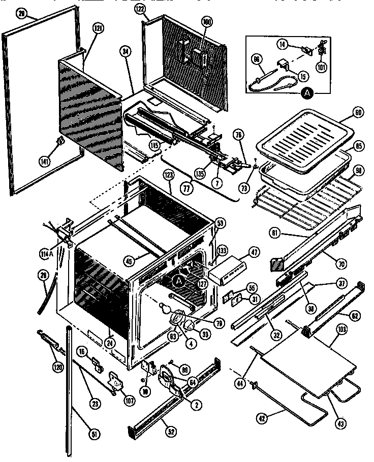 SELF-CLEANING OVEN BODY