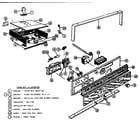 Thermador MTR225 self cleaning oven control section diagram