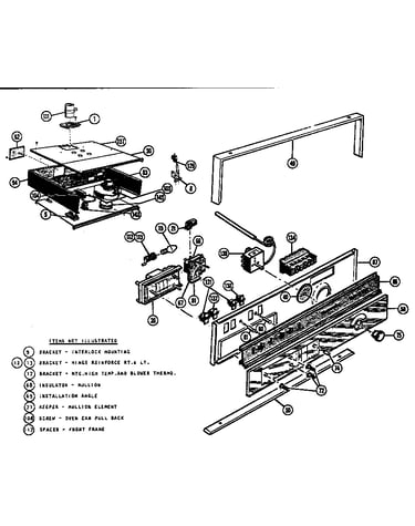 Self cleaning oven control section