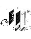 Microwave power compartment door