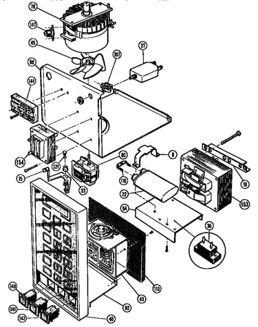 Microwave power section