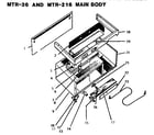 Thermador MTR-216 main body (mtr-216) (mtr-36) diagram