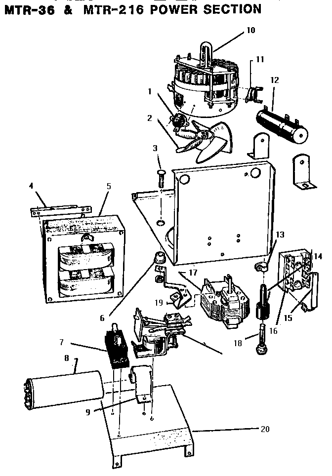 POWER SECTION (MTR-216) (MTR-36)