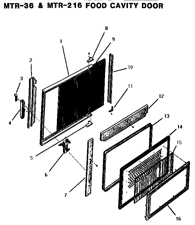 FOOD CAVITY DOOR (MTR-216) (MTR-36)
