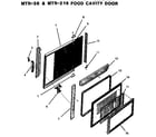 Thermador MTR-216 food cavity door (mtr-216) (mtr-36) diagram